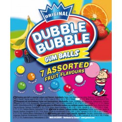 Gum Dubble Bubble assortis 26mm 800 billes